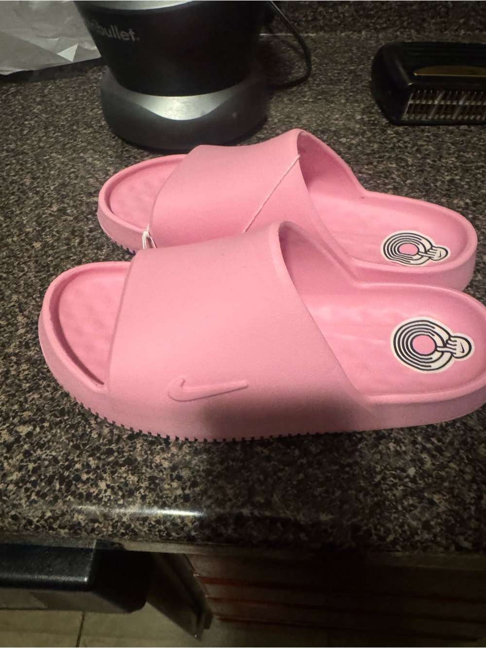 Nike Kids' Pink Slide Sandals
